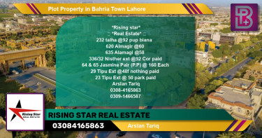 Residential Plot for Sale in Bahria Town, Lahore - (BP-55418)