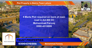 Residential Plot for Sale in Bahria Town, Lahore - (BP-55443)