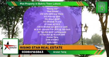 Residential Plot for Sale in Bahria Town, Lahore - (BP-55468)