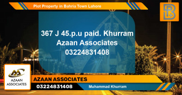 Residential Plot for Sale in Bahria Town, Lahore - (BP-55493)
