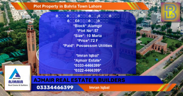 Residential Plot for Sale in Bahria Town, Lahore - (BP-55501)