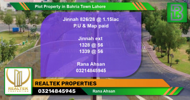 Residential Plot for Sale in Bahria Town, Lahore - (BP-55613)