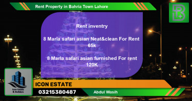Residential Property for Rent in Bahria Town, Lahore - (BP-55970)