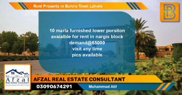Residential Property for Rent in Bahria Town, Lahore - (BP-56136)