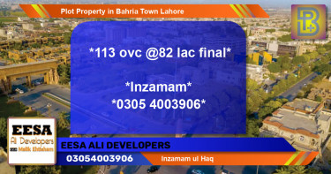 Residential Plot for Sale in Bahria Town, Lahore - (BP-56222)