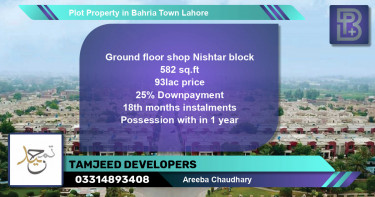 Residential Plot for Sale in Bahria Town, Lahore - (BP-56318)