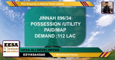 Residential Plot for Sale in Bahria Town, Lahore - (BP-56403)