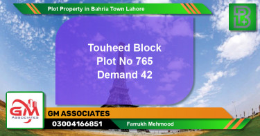 Residential Plot for Sale in Bahria Town, Lahore - (BP-56414)