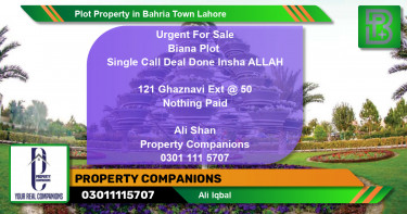 Residential Plot for Sale in Bahria Town, Lahore - (BP-56428)