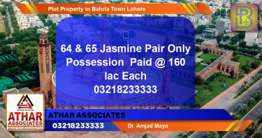 Residential Plot for Sale in Bahria Town, Lahore - (BP-56448)