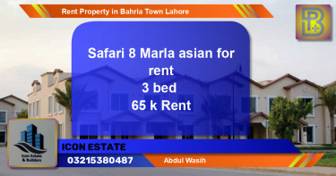 Residential Property for Rent in Bahria Town, Lahore - (BP-56514)