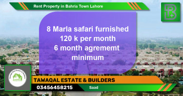 Residential Property for Rent in Bahria Town, Lahore - (BP-56522)