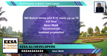 Residential Plot for Sale in Bahria Town, Lahore - (BP-56530)