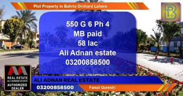 Residential Plot for Sale in Bahria Orchard, Lahore - (BP-56582)
