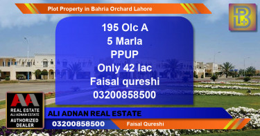 Residential Plot for Sale in Bahria Orchard, Lahore - (BP-56592)