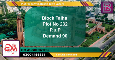Residential Plot for Sale in Bahria Town, Lahore - (BP-56595)