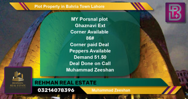 Residential Plot for Sale in Bahria Town, Lahore - (BP-56628)