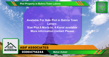Residential Plot for Sale in Bahria Town, Lahore - (BP-56651)