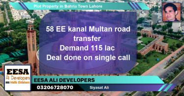 Residential Plot for Sale in Bahria Town, Lahore - (BP-56667)