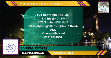 Residential Plot for Sale in Bahria Town, Lahore - (BP-56751)