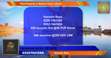Residential Plot for Sale in Bahria Town, Lahore - (BP-56761)