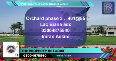 Residential Plot for Sale in Bahria Orchard, Lahore - (BP-56769)