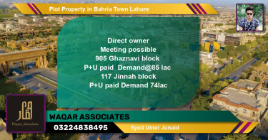 Residential Plot for Sale in Bahria Town, Lahore - (BP-56791)