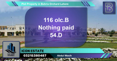 Residential Plot for Sale in Bahria Orchard, Lahore - (BP-56812)