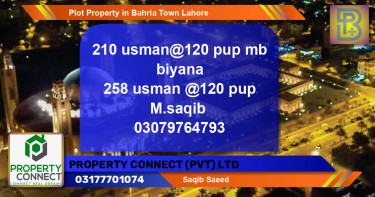 Residential Plot for Sale in Bahria Town, Lahore - (BP-56813)