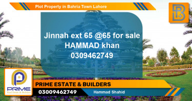 Residential Plot for Sale in Bahria Town, Lahore - (BP-56824)