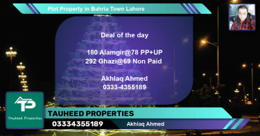 Residential Plot for Sale in Bahria Town, Lahore - (BP-56841)