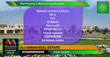Residential Plot for Sale in Bahria Orchard, Lahore - (BP-56848)