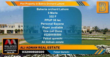 Residential Plot for Sale in Bahria Orchard, Lahore - (BP-56855)