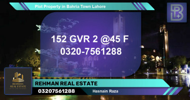 Residential Plot for Sale in Bahria Town, Lahore - (BP-56867)