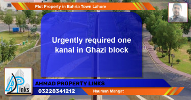 Residential Plot for Sale in Bahria Town, Lahore - (BP-56869)