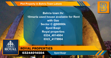 Residential Plot for Sale in Bahria Town, Lahore - (BP-56916)