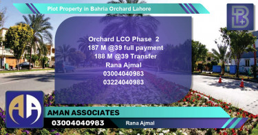 Residential Plot for Sale in Bahria Orchard, Lahore - (BP-56996)