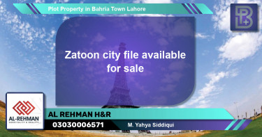 Residential Plot for Sale in Bahria Town, Lahore - (BP-57011)