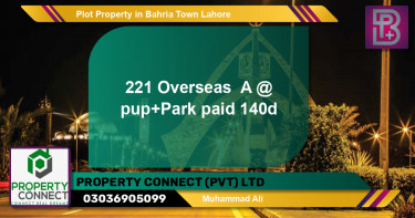 Residential Plot for Sale in Bahria Town, Lahore - (BP-57015)