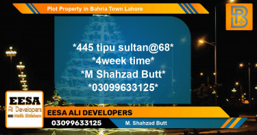 Residential Plot for Sale in Bahria Town, Lahore - (BP-57028)