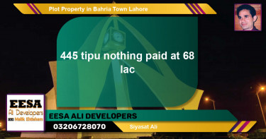 Residential Plot for Sale in Bahria Town, Lahore - (BP-57039)
