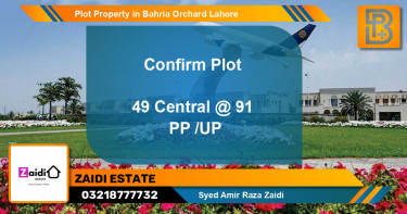 Residential Plot for Sale in Bahria Orchard, Lahore - (BP-57053)