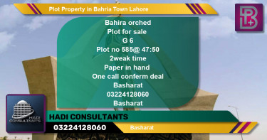Residential Plot for Sale in Bahria Town, Lahore - (BP-57078)
