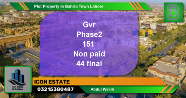 Residential Plot for Sale in Bahria Town, Lahore - (BP-57090)
