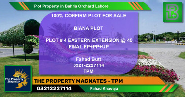Residential Plot for Sale in Bahria Orchard, Lahore - (BP-57136)