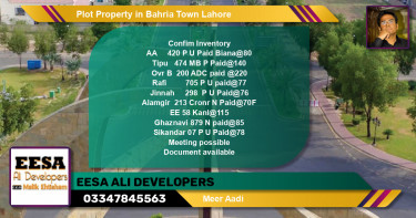 Residential Plot for Sale in Bahria Town, Lahore - (BP-57139)