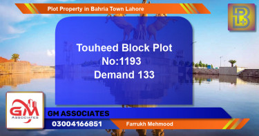 Residential Plot for Sale in Bahria Town, Lahore - (BP-57147)