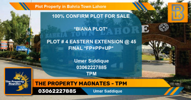 Residential Plot for Sale in Bahria Town, Lahore - (BP-57149)