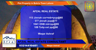 Residential Plot for Sale in Bahria Town, Lahore - (BP-57150)