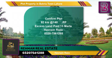 Residential Plot for Sale in Bahria Town, Lahore - (BP-57158)